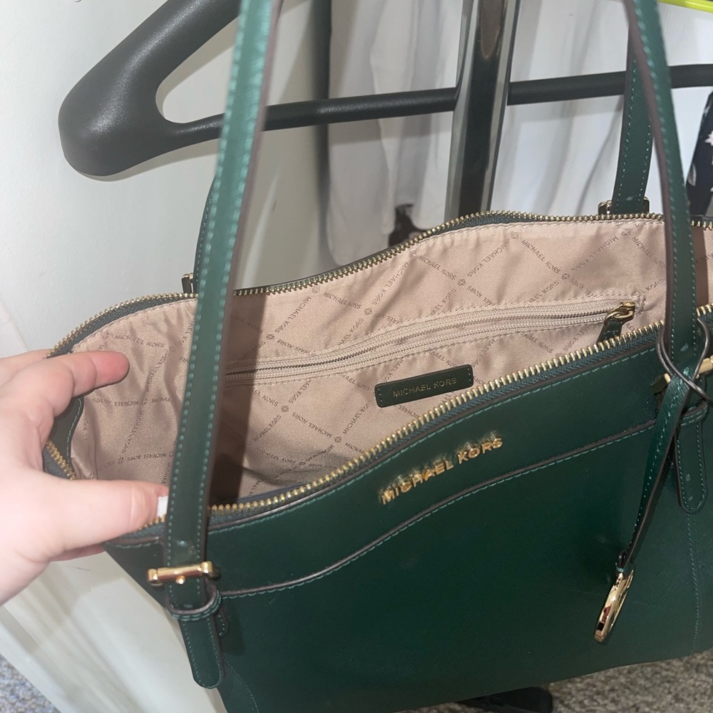 Green Michael Kors Tote